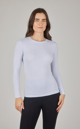 Seamless Stripe Long Sleeve Top