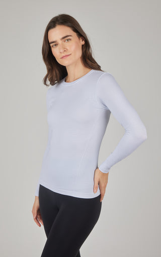 Seamless Stripe Long Sleeve Top