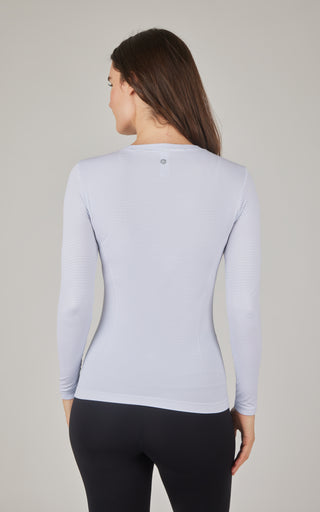 Seamless Stripe Long Sleeve Top