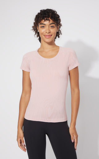 Seamless Kaia Short Sleeve Active Tee - Our Petal Tone Story