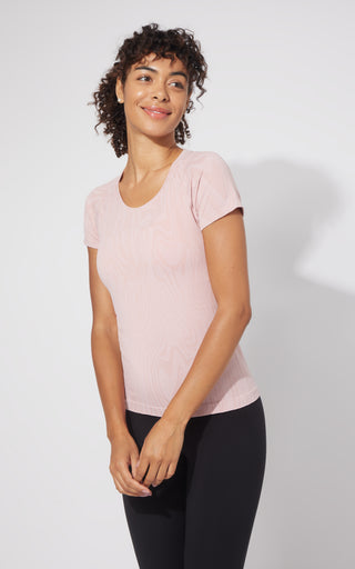 Seamless Kaia Short Sleeve Active Tee - Our Petal Tone Story