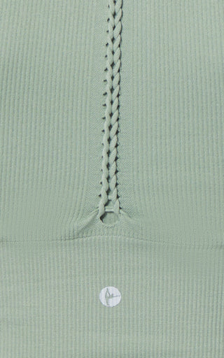 2 PK Ribbed Seamless V-Neck Cropped Tank Top