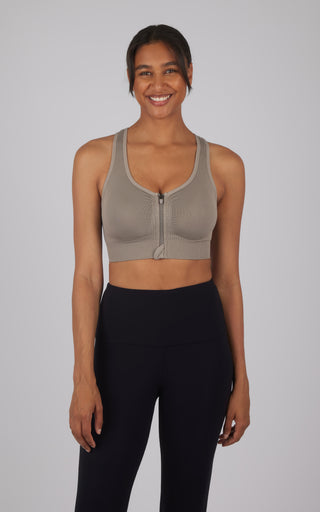 2 PK Full Zip Seamless Bra