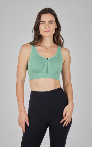 2 PK Full Zip Seamless Bra