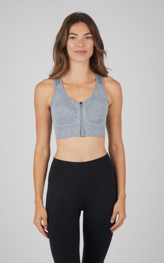 2 PK Full Zip Seamless Bra