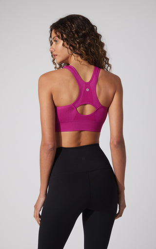 Seamless Front Zip Bra Top