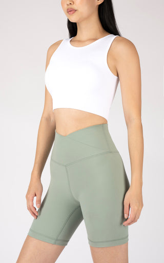 2 Pack Seamless Fine Line Mesh Built in Bra Tank