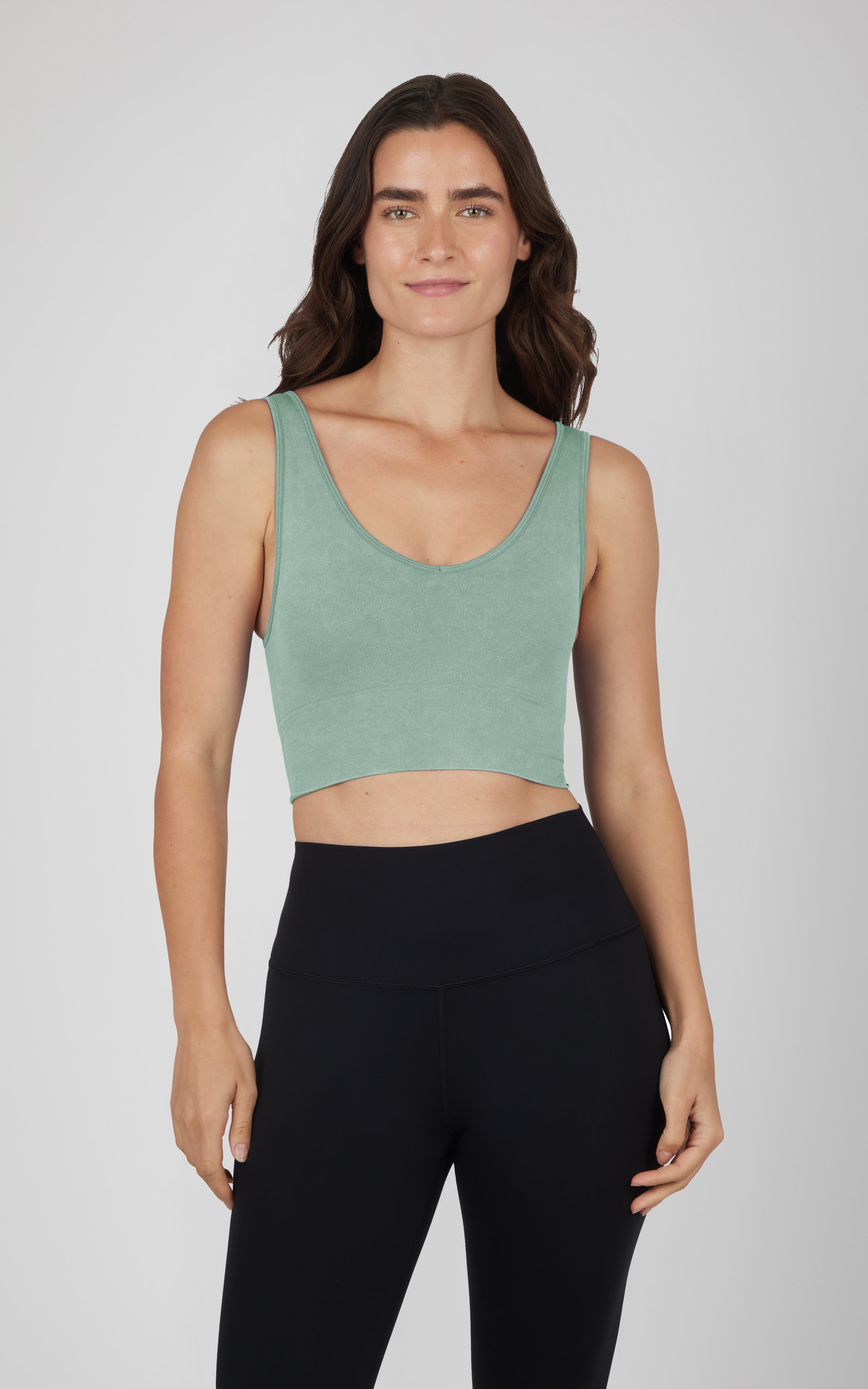 2 PK Stone Wash Bra Tank