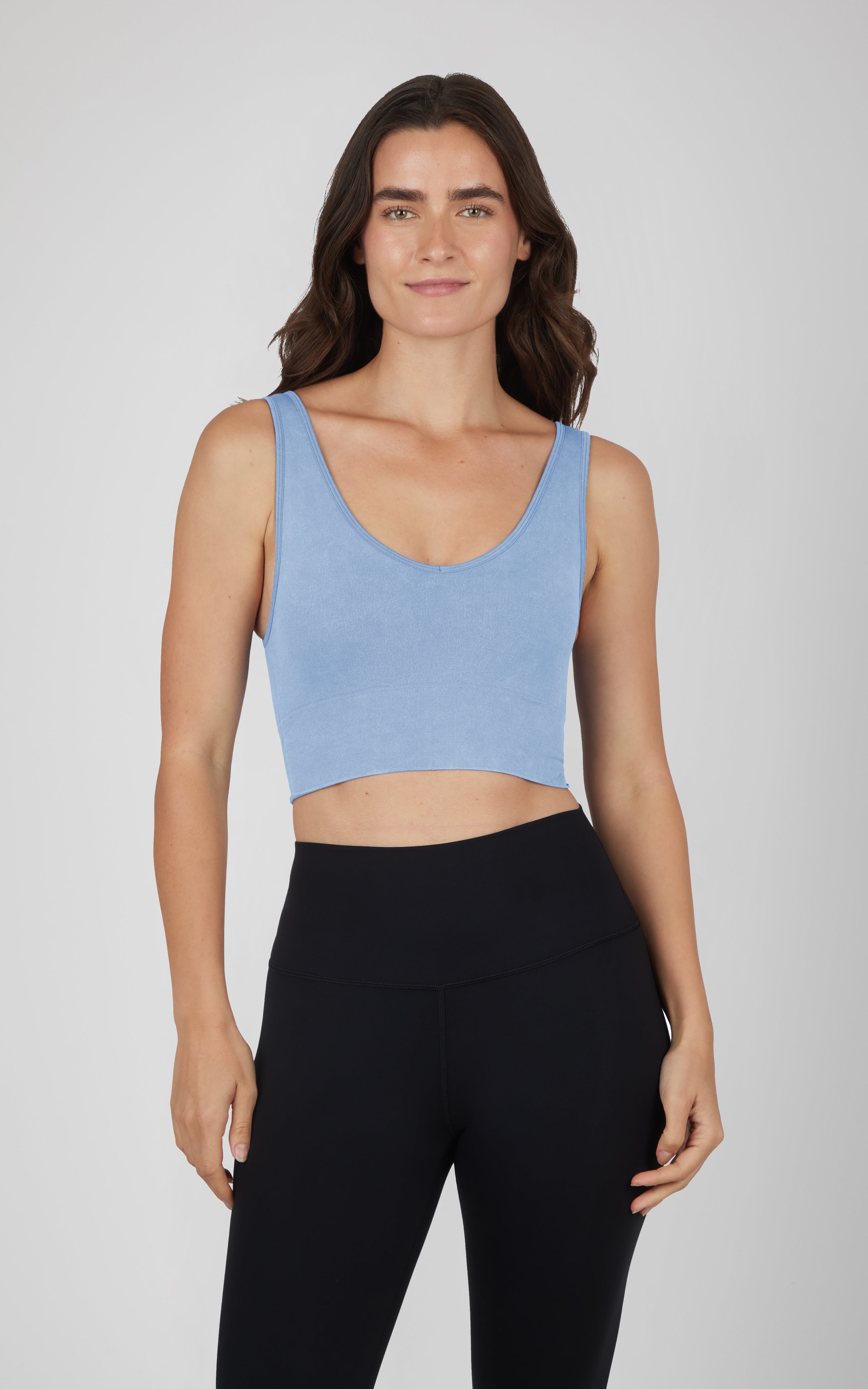 2 PK Stone Wash Bra Tank