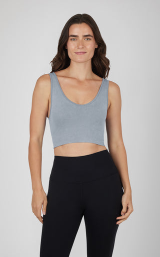 2 PK Stone Wash Bra Tank