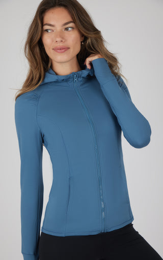 Slim Full Zip Hooded Jacket - Our Ocean Core Story