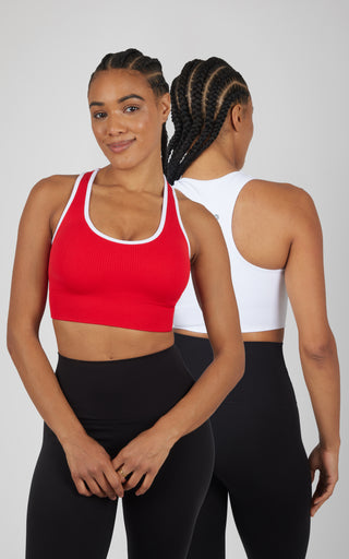 2 PK Seamless Racerback Bra