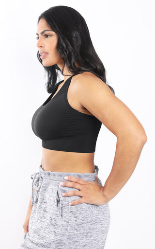 Plus Seamless Racerback Bra