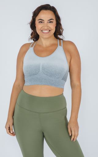 Plus Seamless Cross Back Back Seamless Sports Bra