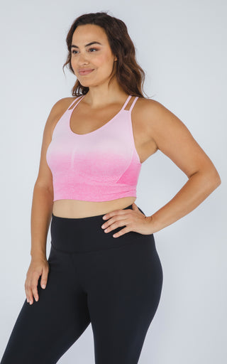 Plus Seamless Cross Back Back Seamless Sports Bra