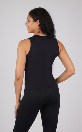 2 Pack Seamless Bridgett Slim Fit High Neck Tank