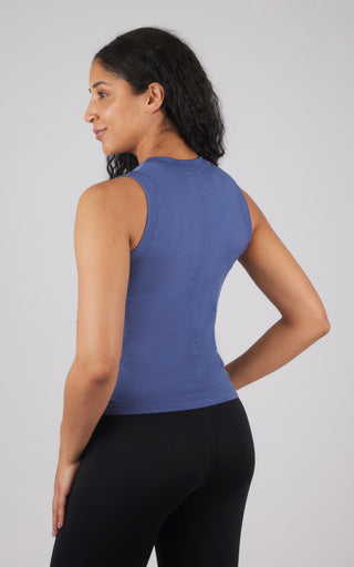 2 Pack Seamless Bridgett Slim Fit High Neck Tank