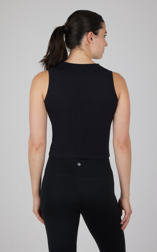 Seamless Slim Fit High Neck Tank