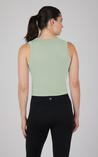 Seamless Slim Fit High Neck Tank