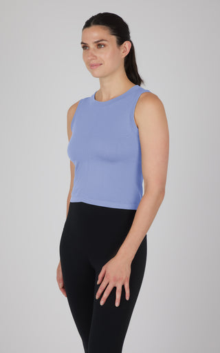 Seamless Slim Fit High Neck Tank