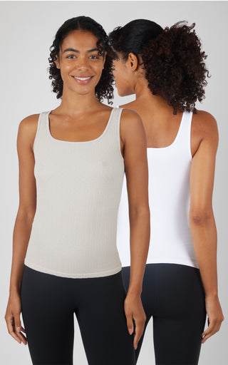 2 PK Square Neck Tank