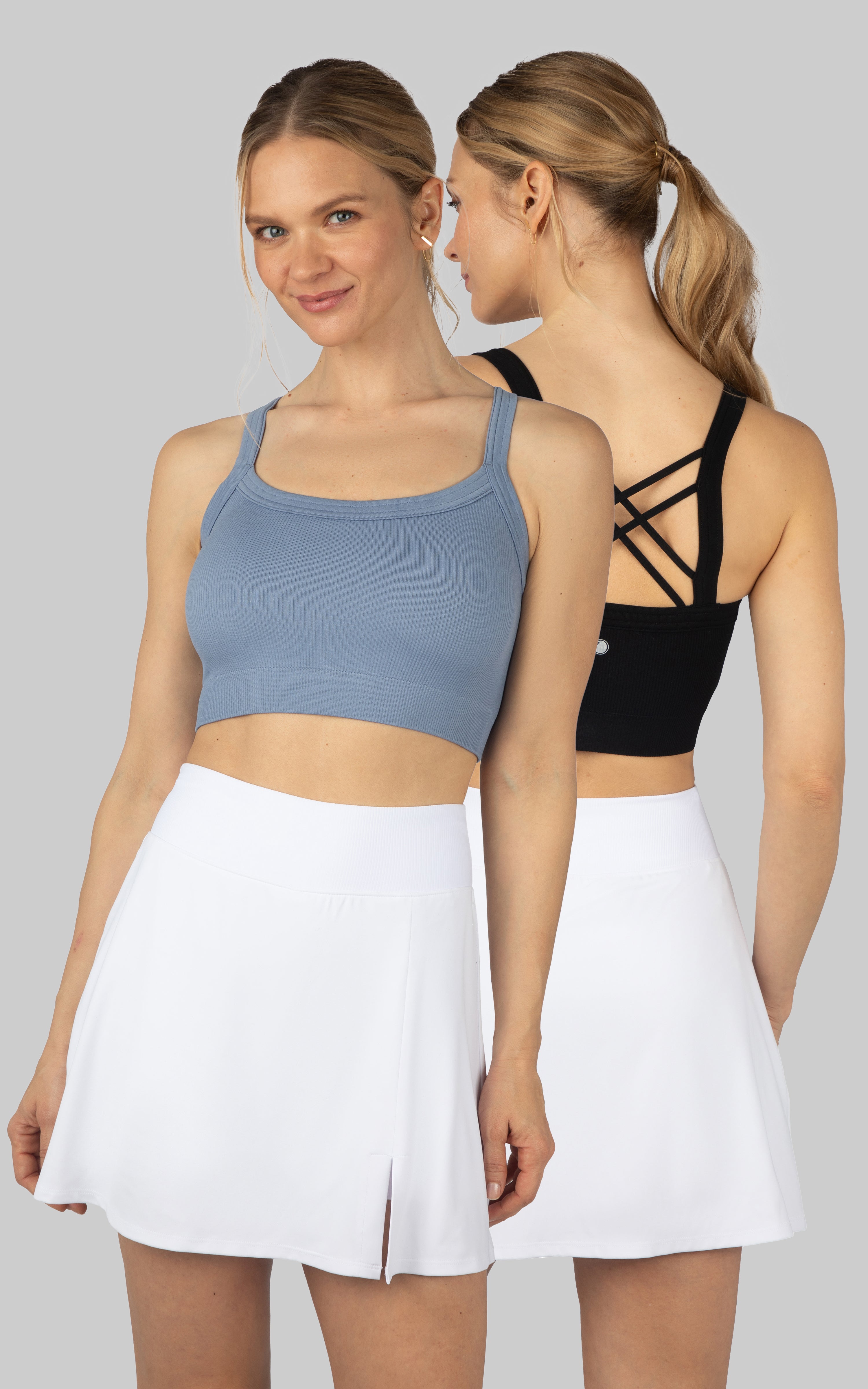 2-Pack Ribbed Seamless Claire Strappy Back Tank