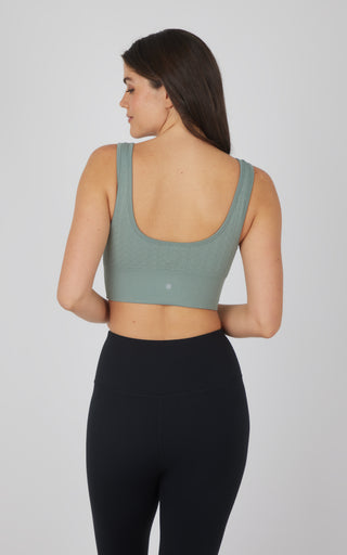 2 PK Textured Seamless Scooped Neck Bra