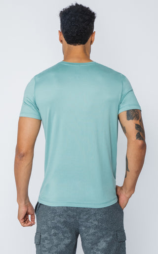 Mens V-Neck Short Sleeve Shirt