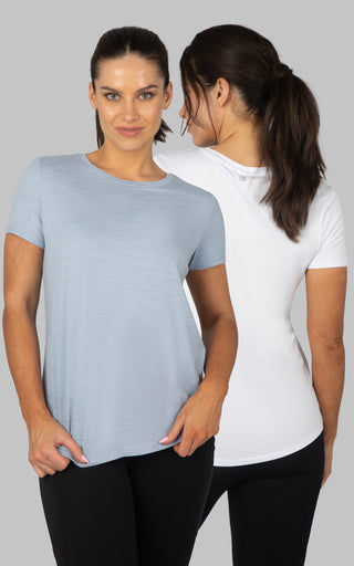 2 Pack Short Sleeve Crew Neck Studio Tee