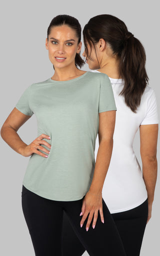 2 Pack Short Sleeve Crew Neck Studio Tee