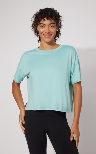 2 Pack Super Soft Deluxe Boxy Cropped Tee