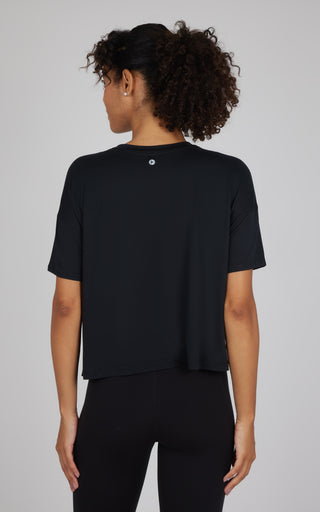 2 Pack Super Soft Deluxe Boxy Cropped Tee