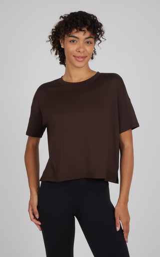 2 Pack Super Soft Deluxe Boxy Cropped Tee