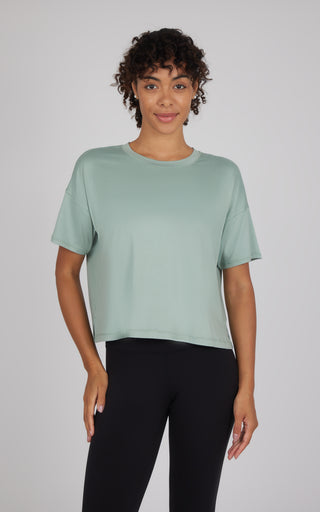 2 Pack Super Soft Deluxe Boxy Cropped Tee