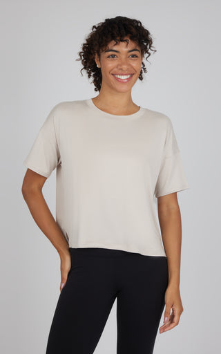 2 Pack Super Soft Deluxe Boxy Cropped Tee