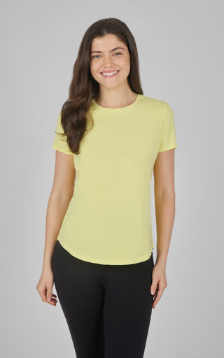 Cotton Jersey Brenna Acid Wash Crew Neck Tee