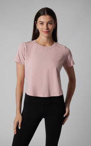 2 PK Airlite Boxy Cropped Short Sleeve Tee