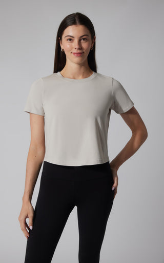 2 PK Airlite Boxy Cropped Short Sleeve Tee