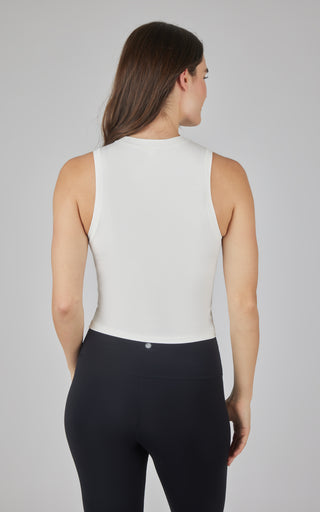 Airlite Cotton Mock Neck Tank