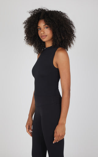 Airlite Cotton Mock Neck Tank