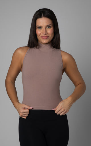 2 Pack Mock Neck Tank Top