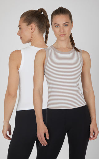 2 PK Ribbed Cambria Tank
