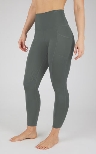 Lux Elastic Free High Waist Side Pocket 7/8 Ankle