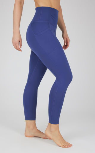 Lux Elastic Free High Waist Side Pocket 7/8 Ankle