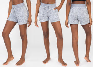 3 Pack Soft and Comfy Activewear Lounge Shorts with Pockets