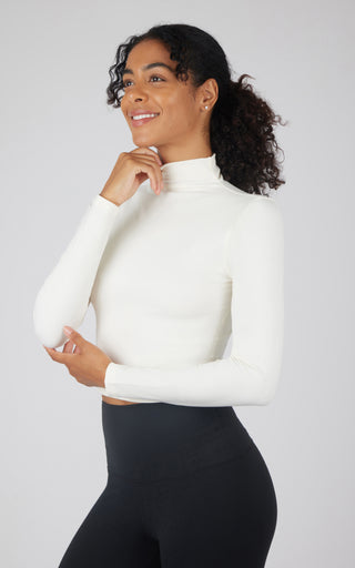 Zenly Seamless Mock Neck Top