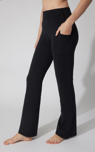 Polarlux Tribeca Elastic Free Full Length Side Pocket Flare Leg Pant