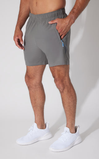 Mens Perforated Detail Woven Traction 7" Short