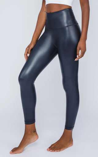 Super High Waist Faux Leather 7/8 Ankle