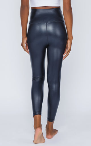 Super High Waist Faux Leather 7/8 Ankle